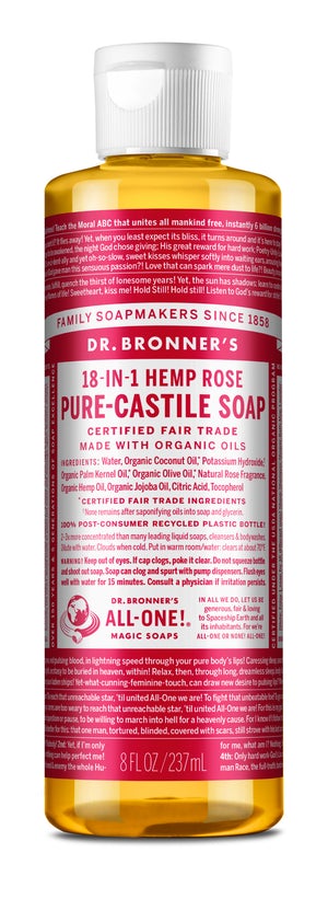 Dr. Bronner’s Organic Rose Castile Soap 237ml