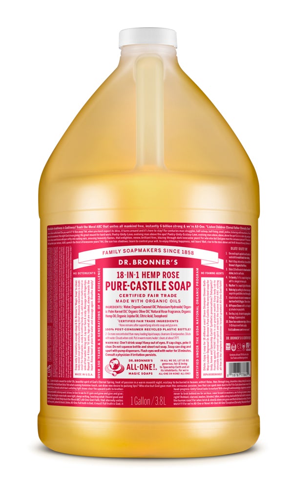 Dr. Bronner’s Organic Rose Castile Soap 3.78L