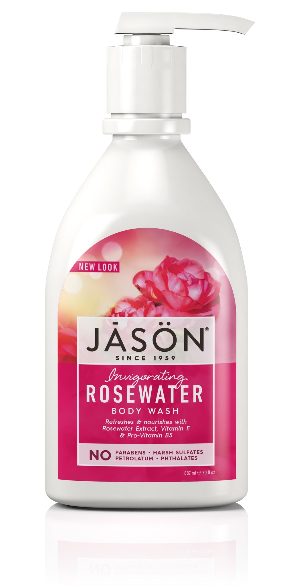 Jason Invigorating Rosewater Body Wash 887ml (Discontinued)