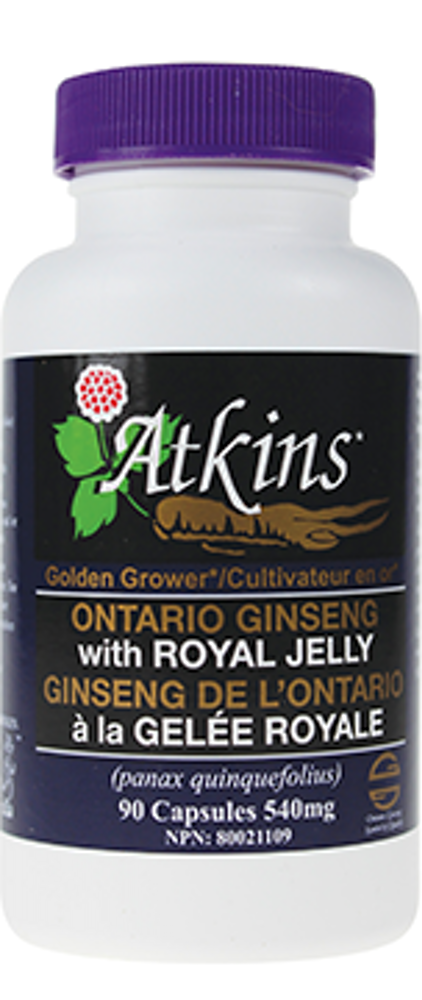 Atkins Ontario Ginseng with Royal Jelly 90 Capsules