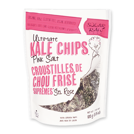 Solar Raw Organic Kale Chips-Pink Salt 100g