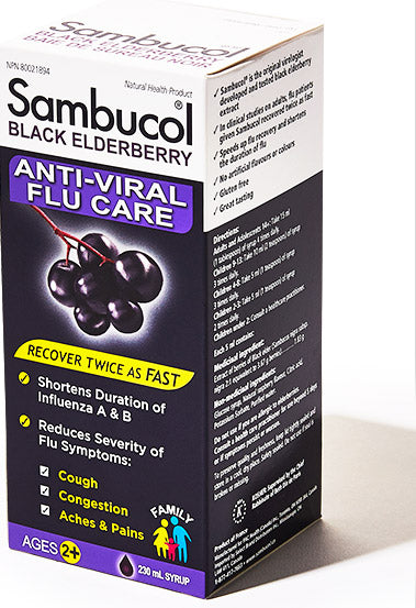 Sambucol Black Elderberry Anti-Viral Flu Care 230ml