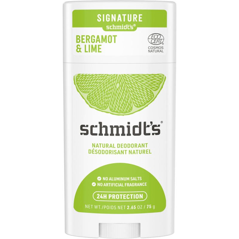 Schmidt's Bergamot + Lime Natural Deodorant 75g