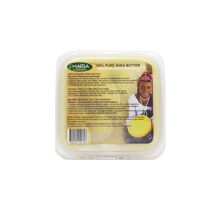 Maiga Shea Butter 454g 100% Pure Organic, Raw Fair Trade