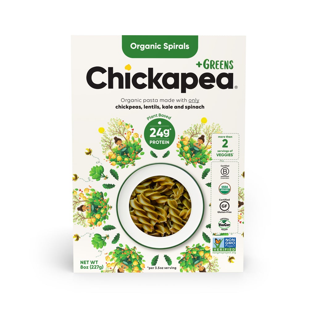 Chickapea Organic Chickpea Lentil Spirals & Cheese 170g