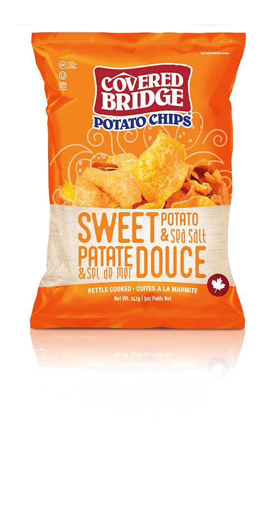 Covered Bridge Sweet Potato Chips with Sea Salt 142g