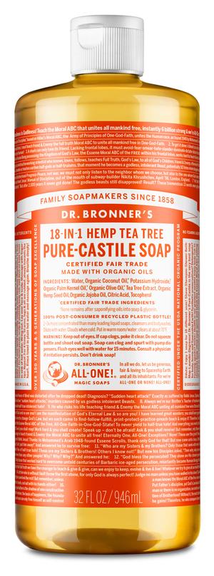 Dr. Bronner's Tea Tree Pure Castile Soap 946ml