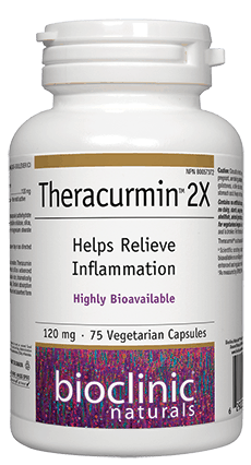 Bioclinic Naturals Theracurmin 2X 120mg 75 Vegetarian Capsules