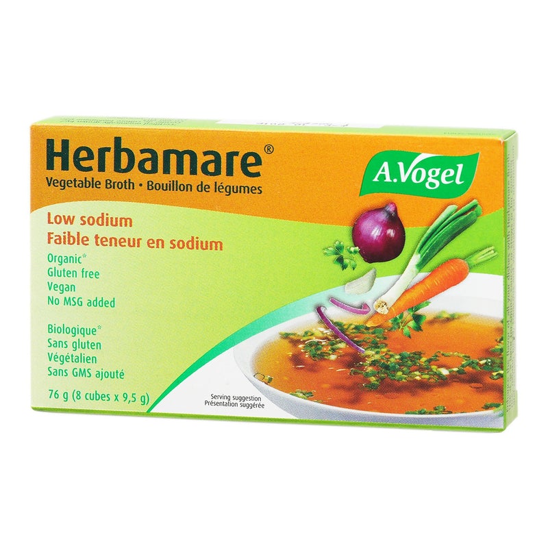 Herbamare Vegetable Broth Low Sodium Cubes 76g