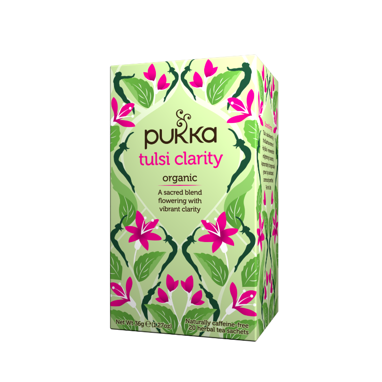 Pukka Organic Tulsi Clarity Tea 20 Teabags (Formerly Three Tulsi)