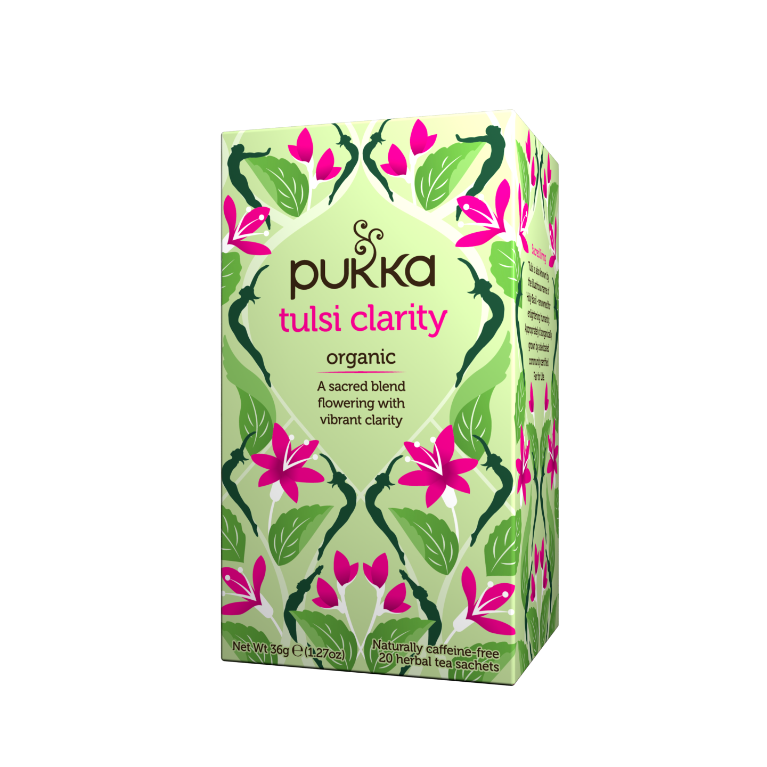 Pukka Organic Tulsi Clarity Tea 20 Teabags (Formerly Three Tulsi) (Discontinued)