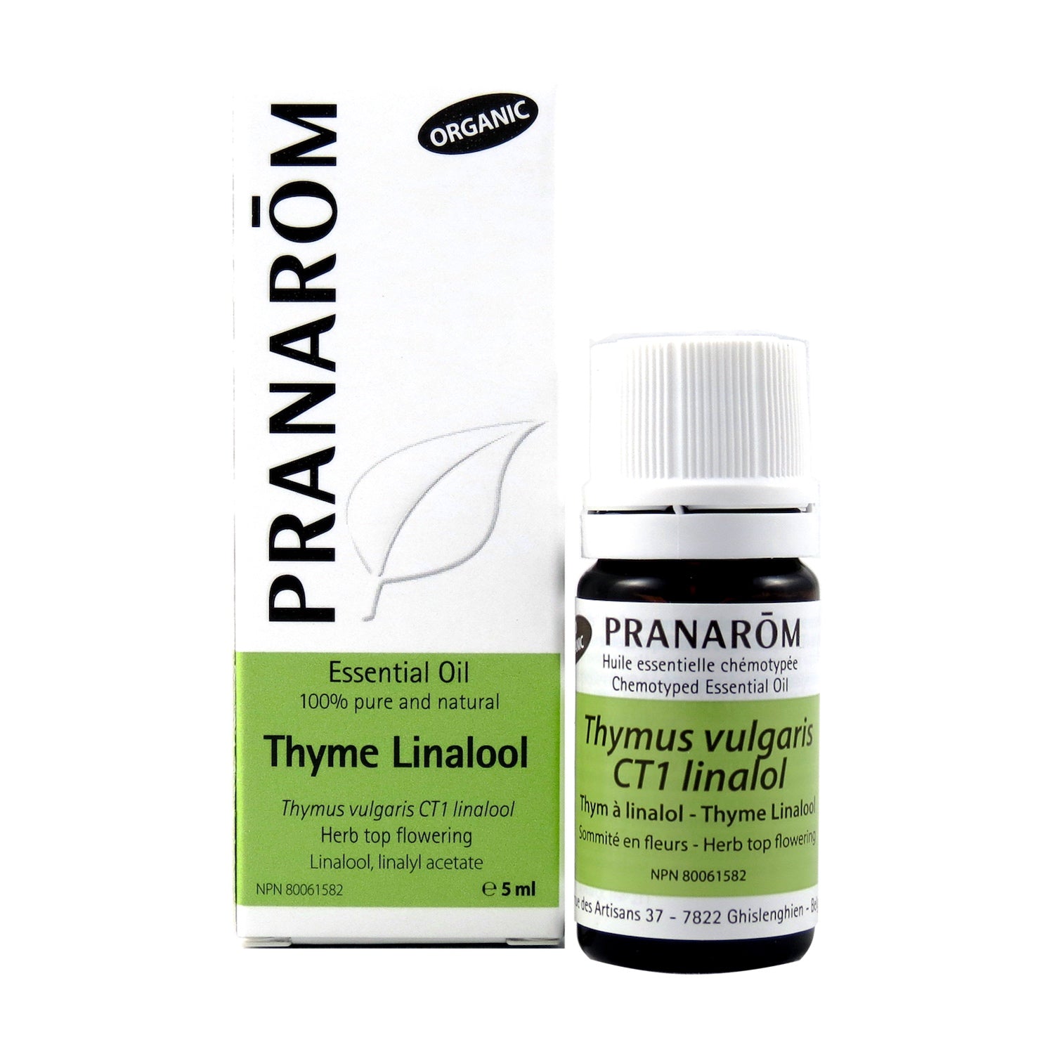 Pranarom Thyme Linalool Pure Essential Oil 5ml