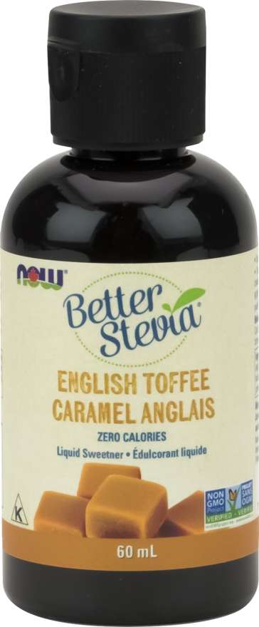 Now Better Stevia Liquid English Toffee 60ml
