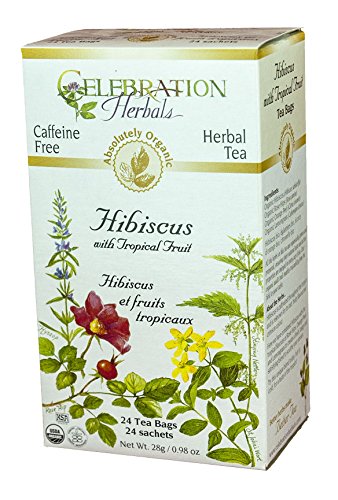 Celebration Herbals Hibiscus With Tropical Fruit Organic 24 Tea Bags