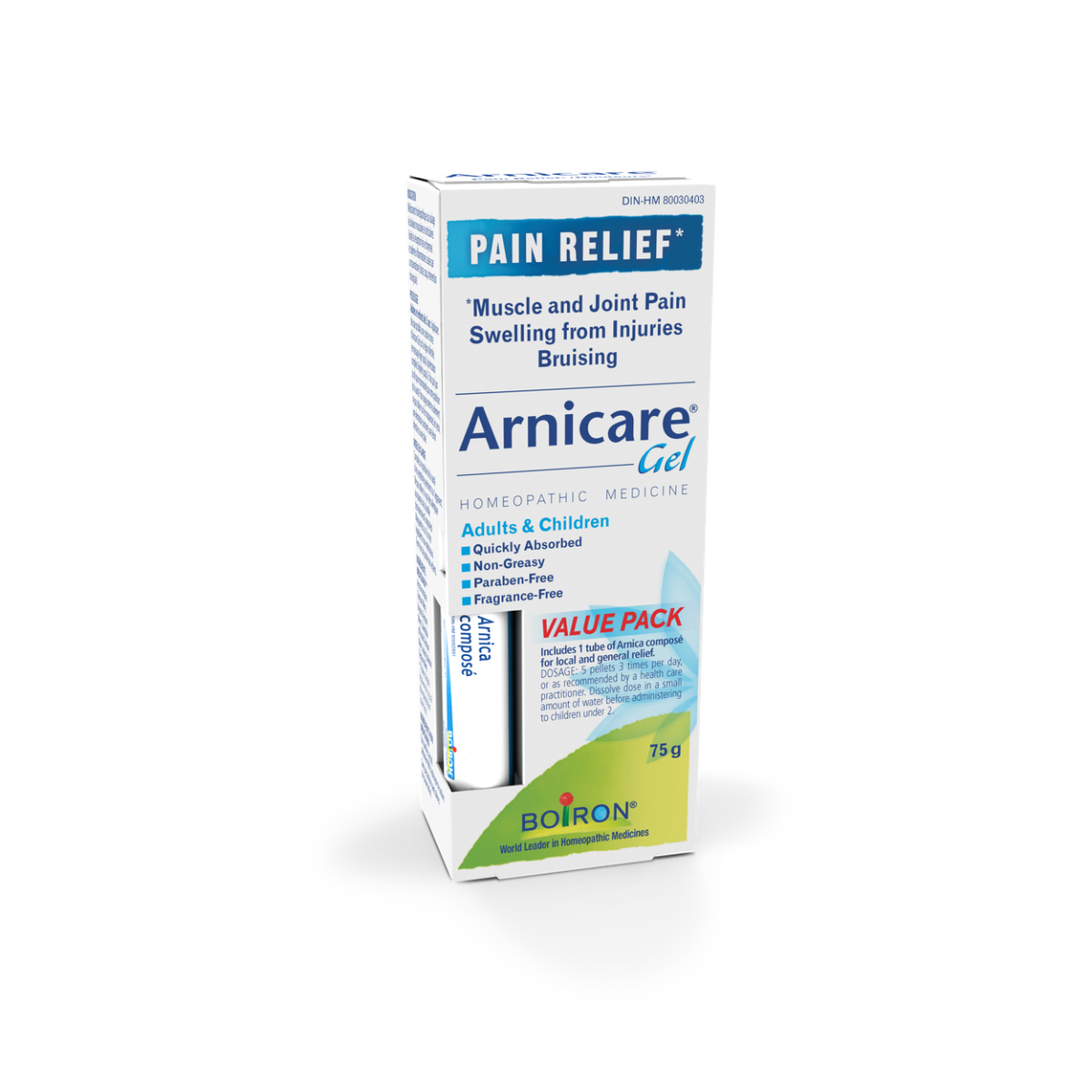 Boiron Arnicare Value Pack 75g Gel + Compose Tube