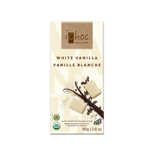 iChoc Vegan White Vanilla Chocolate Bar 80g
