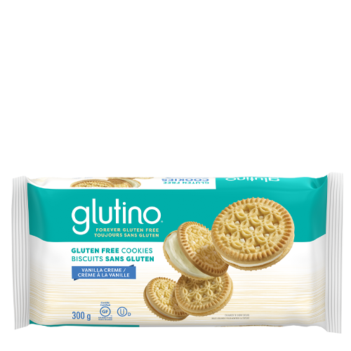 Glutino Gluten Free Chocolate Vanilla Creme Cookies 300g