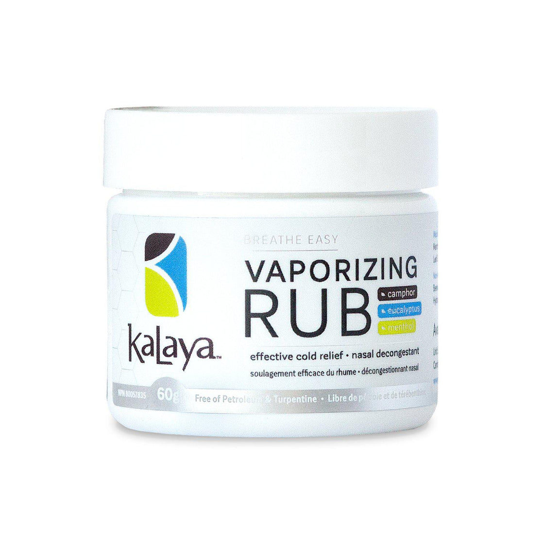 Kalaya Naturals Breathe Easy Vaporizing Rub 60g