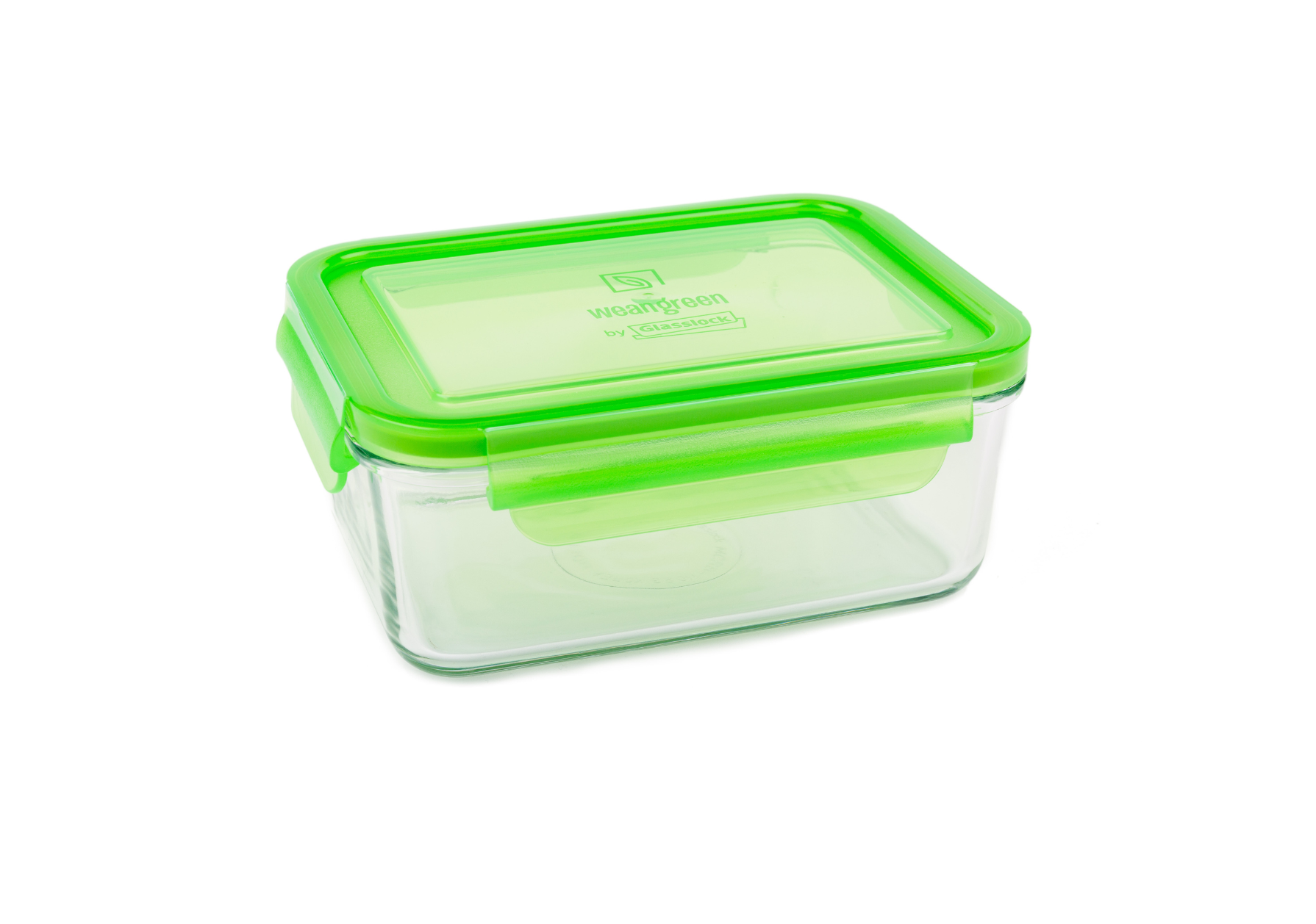 Wean Green Tempered Glass Food Container Pea Green 36oz