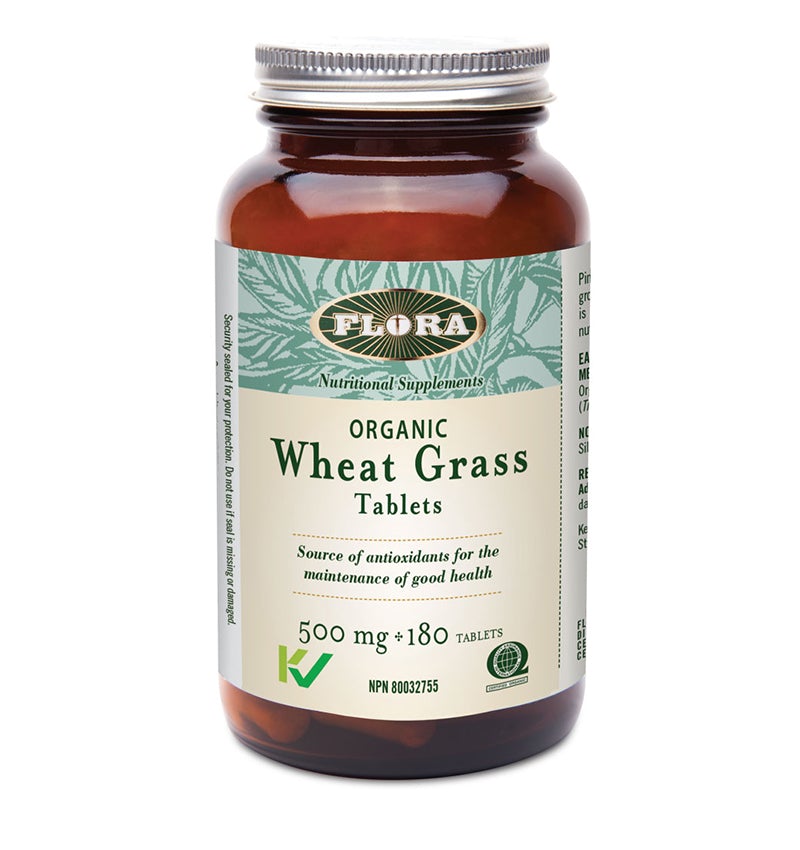 Flora Organic Wheat Grass 500mg 180 Tablets