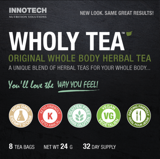 Dr. Miller's Wholy Tea Whole Body Herbal Tea 8 Tea Bags 32 Day Supply (Discontinued by Inside U)
