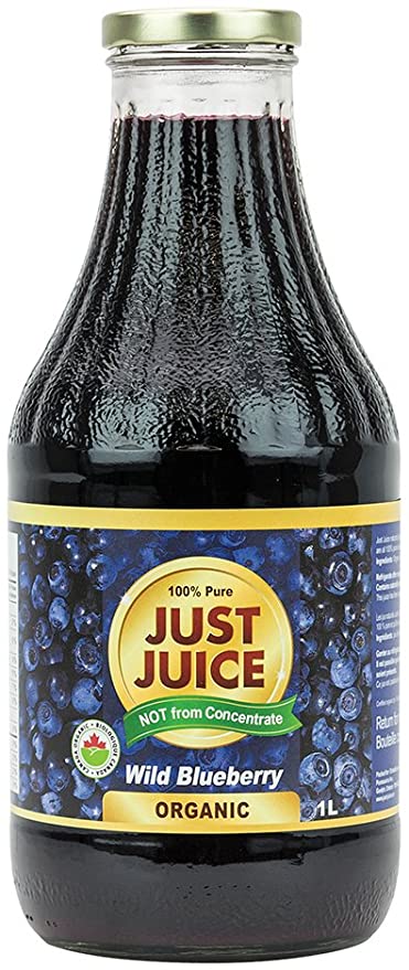 Just Juice Organic Wild Blueberry 1L