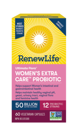Renew Life Ultimate Flora Women's Extra Care 50 Billion 60 Vegetable Capsules