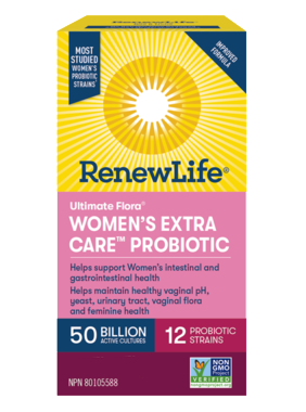 Renew Life Ultimate Flora Women's Extra Care 50 Billion 30 Vegetarian Capsules