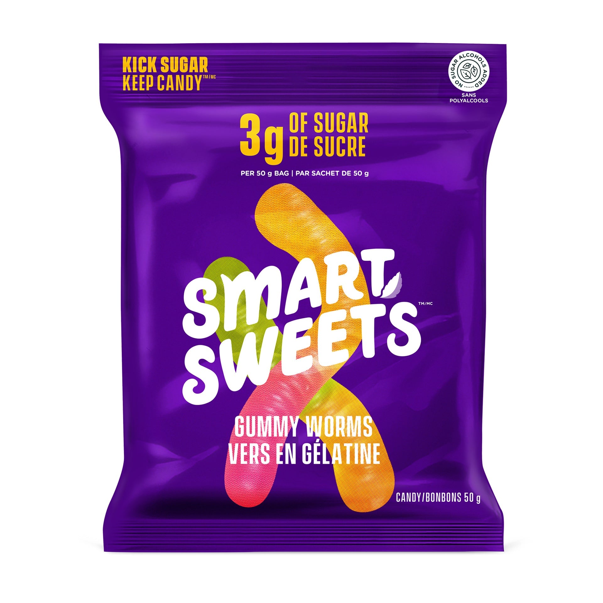 Smart Sweets Gummy Worms 50g