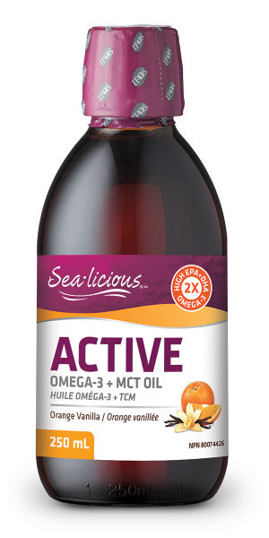 Sea-licious Active Omega-3 + MCT Orange Vanilla 250ml