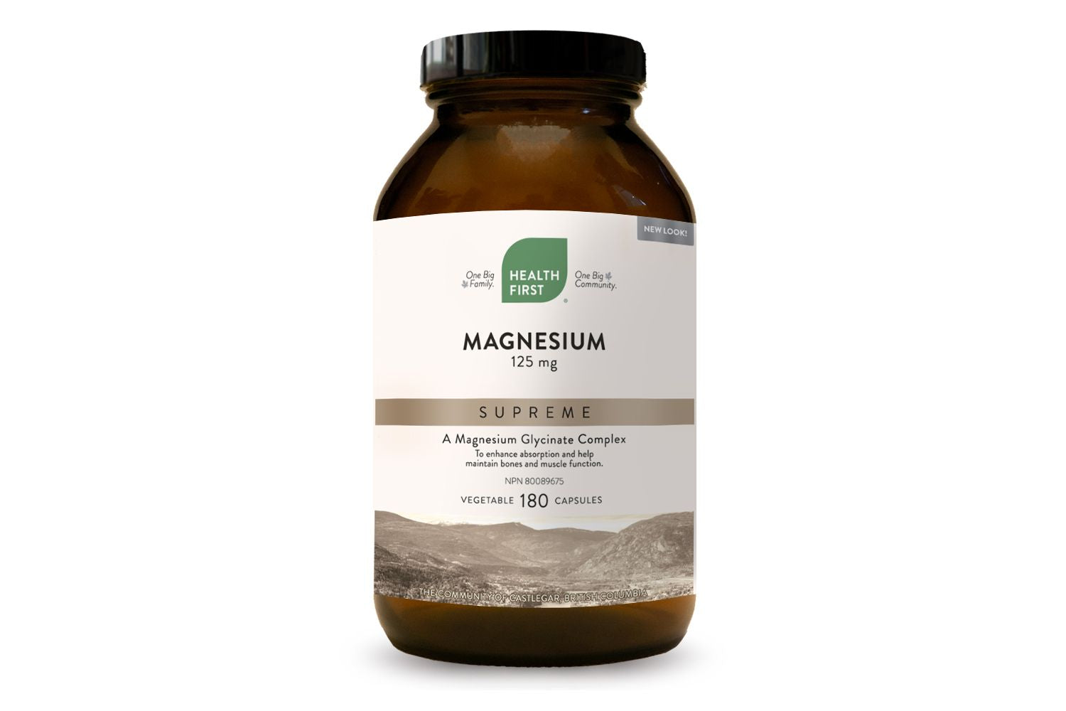 Health First Magnesium Supreme 125mg 180 Vegetarian Capsules