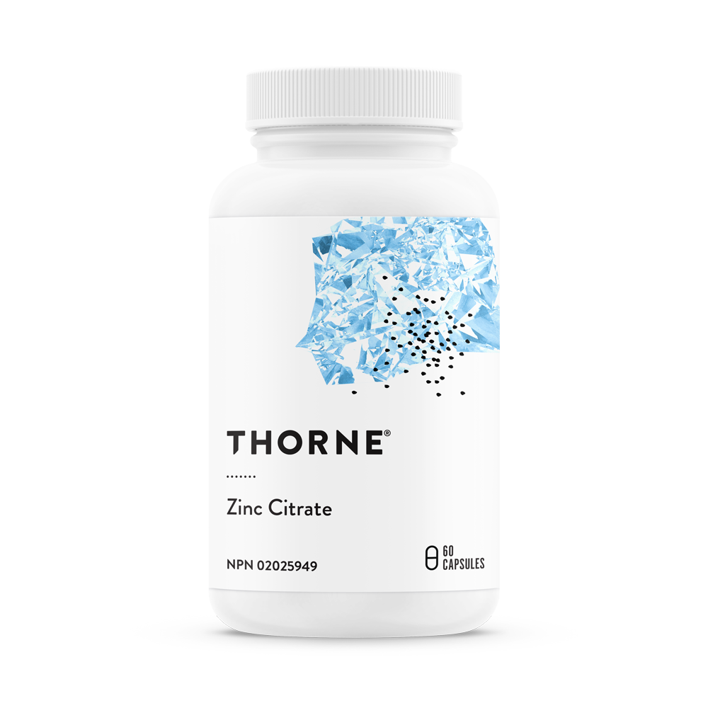 Thorne Zinc Citrate 60 Vegetarian Capsules
